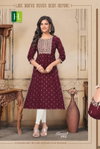 Tamanna Vol 1 By Hirwa Bombay Rayon Naira Cut Plus Size Kurtis Wholesale Shop In Surat
